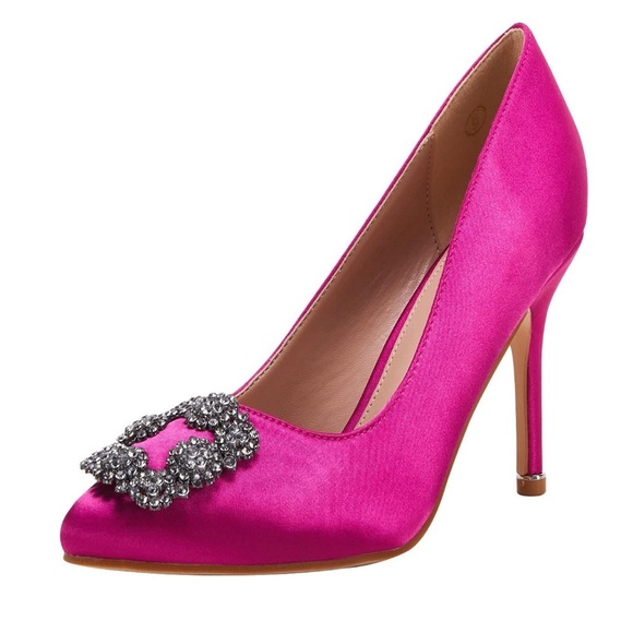 Women's Stiletto Classic Pointed Toe high heel with Jewel Buckle SZ 7 - Picture 1 of 5